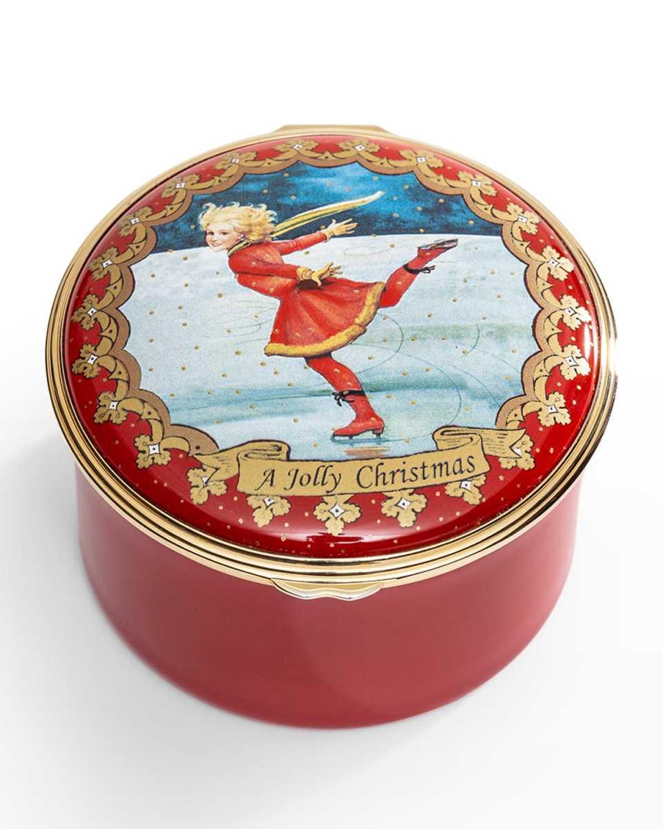 Christmas Ice Skater Musical Box